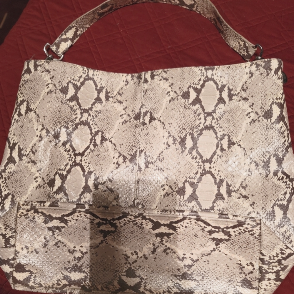 Snake skin purse